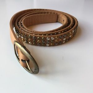 Brown Studded Belt